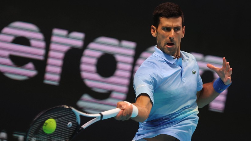 ATP w Astanie: Novak Djoković efektownie awansował do ćwierćfinału. Pięć asów serwisowych i cztery gemy do zera