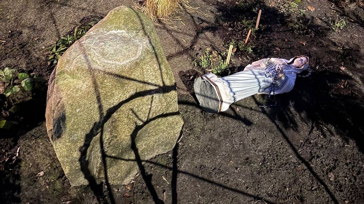 Groził księdzu, iż go spali. Znieważył posąg Matki Bożej