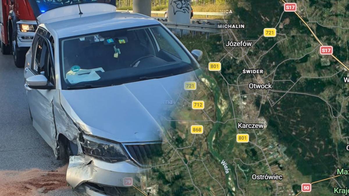 Staranowała auto, straciła koło i jechała dalej. "Była w doskonałym humorze"