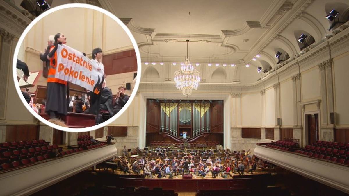 Aktywistki zakłóciły koncert w Filharmonii Narodowej. "Nasz świat płonie"