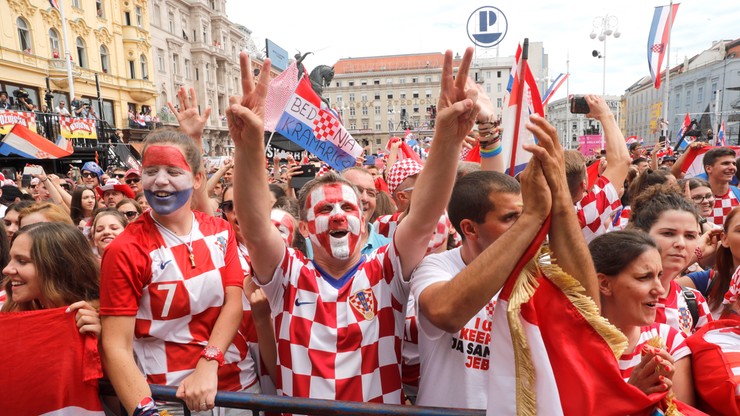MŚ 2018: 450 tys. ludzi czekało na chorwackich piłkarzy w Zagrzebiu