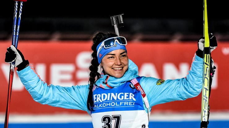 PŚ w biathlonie: Pierwsza wygrana Akimowej, Hojnisz w drugiej dziesiątce