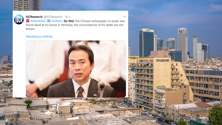 Nie żyje ambasador Chin w Izraelu