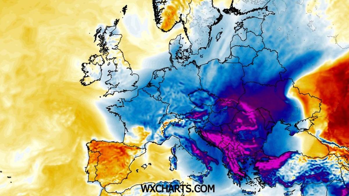 Wyraźna ujemna anomalia temperatury może się zaznaczyć w południowej i południowo-wschodniej Polsce pod koniec przyszłego tygodnia