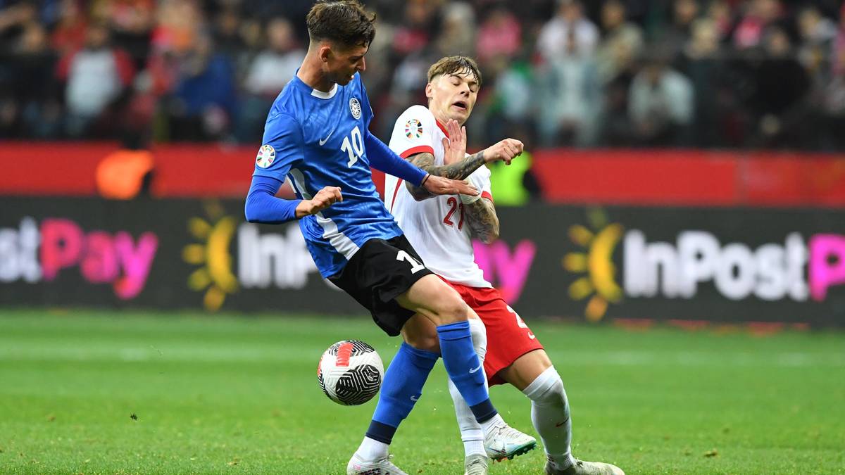 Polska - Estonia 5:1. Gol Martina Vetkala
