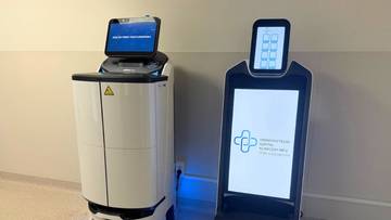 Roboty wspierają personel szpitala w Szczecinie
