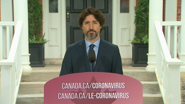 Premier Kanady został zapytany o sytuację w USA. 21 sekund ciszy