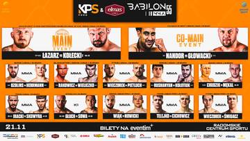 Babilon MMA 55: Karta walk. Kto walczy na gali?
