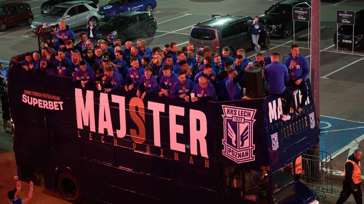 Kibice Lecha Poznań świętowali zdobycie mistrzostwa Polski