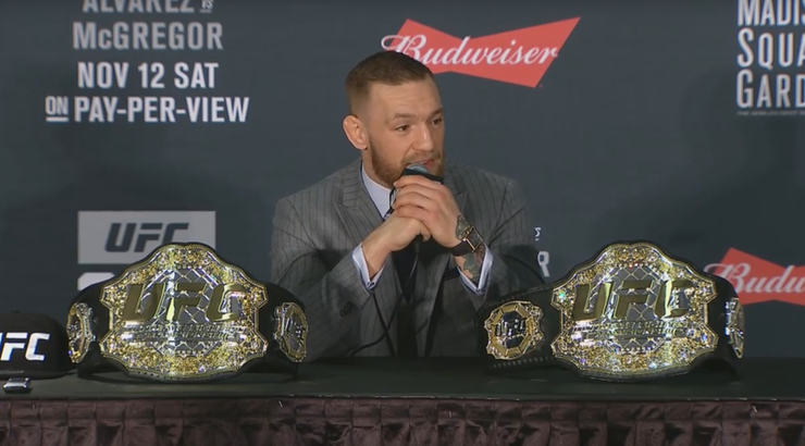 UFC 223: McGregor w ostrych słowach skomentował kontuzję Fergusona