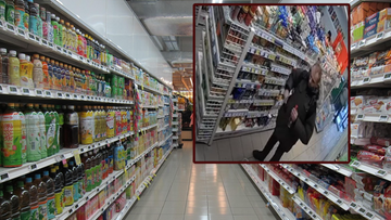 Wlał coś do octu i odłożył butelkę na półkę. Groźny incydent w gdyńskim sklepie