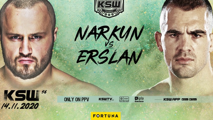 KSW 56: Tomasz Narkun - Ivan Erslan w walce o pas wagi półciężkiej