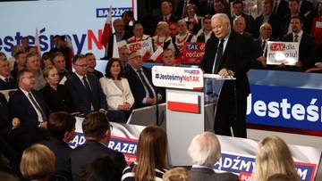 Jarosław Kaczyński w Krakowie. Mówił o "państwie nocnego stróża niedołęgi"