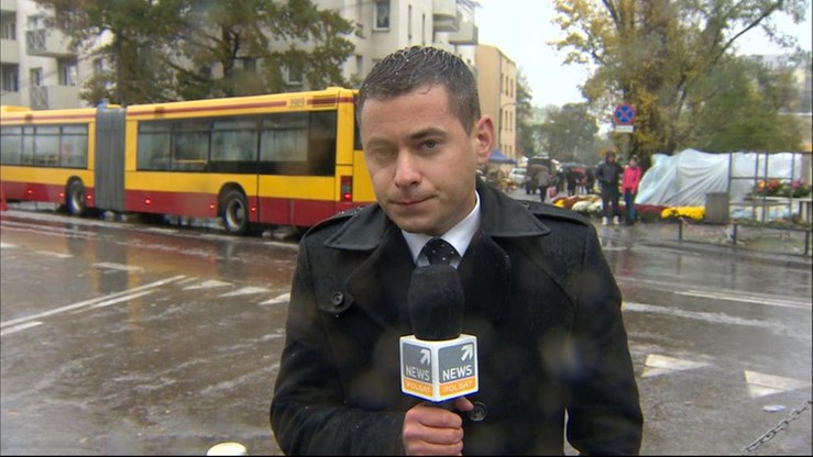 Oberwanie chmury w Warszawie. Zobacz, jak reporter Polsat News walczył z pogodą