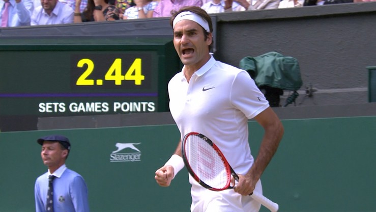 Federer powstał jak feniks z popiołów! Skrót meczu z Ciliciem