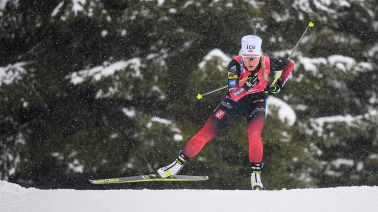 PŚ w biathlonie: Norweżki na czele, Polki daleko w sprincie