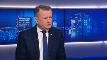 Mariusz Błaszczak w programie "Gość Wydarzeń". Ogl