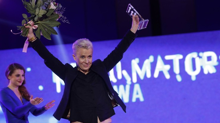 Dziennikarka Polsat News Ewa Żarska z nagrodą w konkursie "MediaTory"