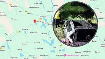 Tragiczny wypadek pod Rypinem. Auto w bagnie, dwie osoby nie żyją