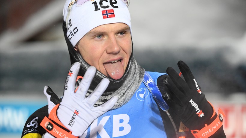 PŚ w biathlonie: Vetle Sjaastad Christiansen wygrał bieg na dochodzenie