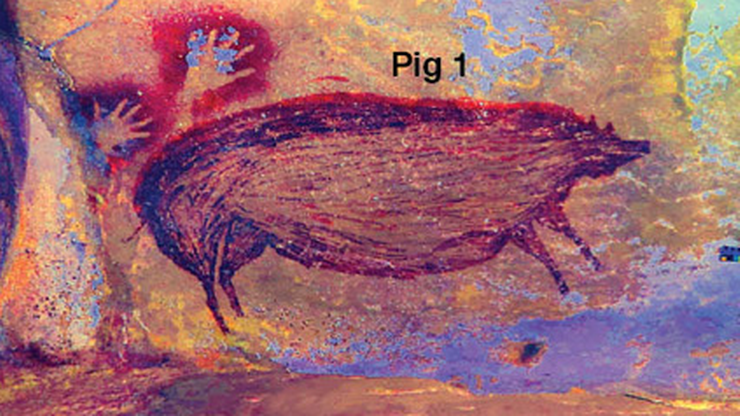 Odkryto najstarsze malowidło naskalne w historii. To świnka