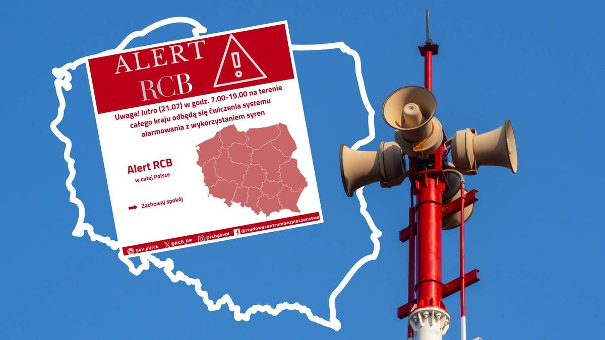 Syreny zawyją w całej Polsce. Apel RCB: "Zachowaj spokój"