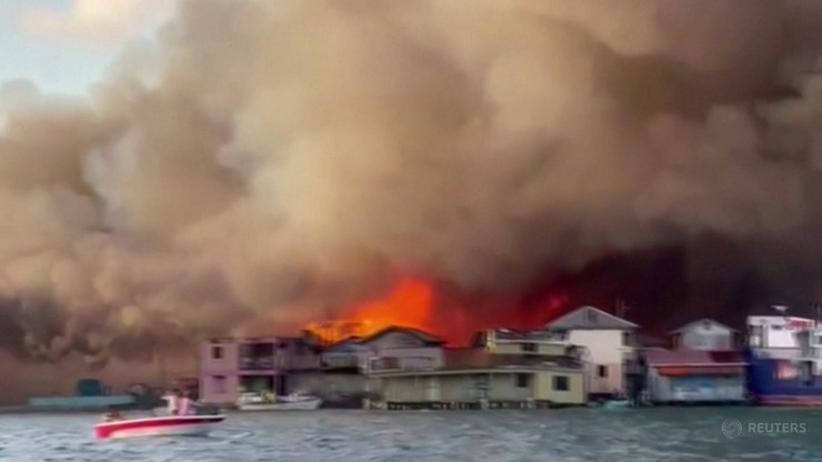 Honduras. Pożar na wyspie Guanaja. Ewakuowano setki mieszkańców