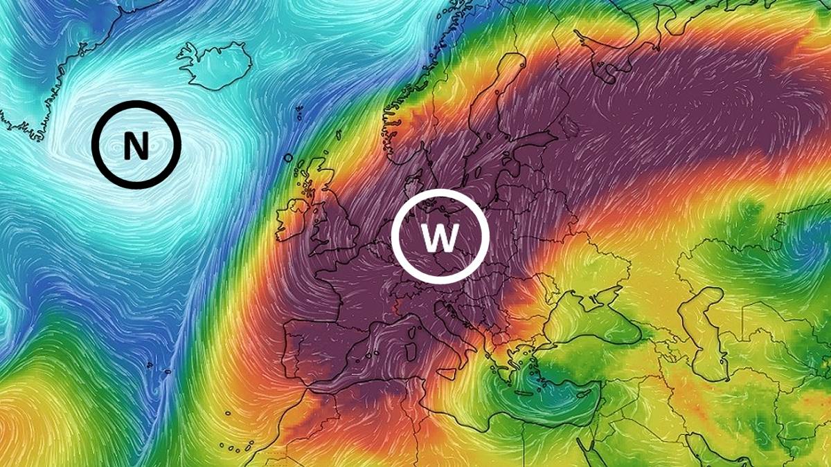 Nad Polską panuje potężny wyż. Fot. Windy.com