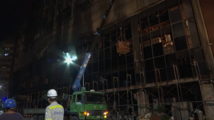 Tajwan. Nocny pożar budynku mieszkalnego, 46 osób nie żyje