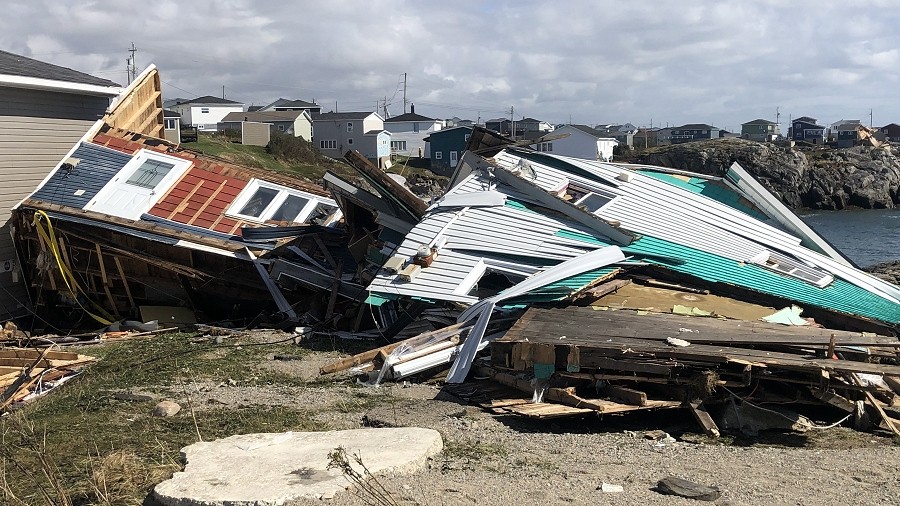 Szkody poczynione przez huragan Fiona w Kanadzie. Fot. Twitter / Don Bradshaw🇨🇦 / @DonBradshawNTV.
