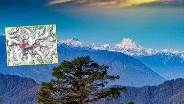 Najwyższy niezdobyty szczyt świata. Ma status "góry zakazanej"