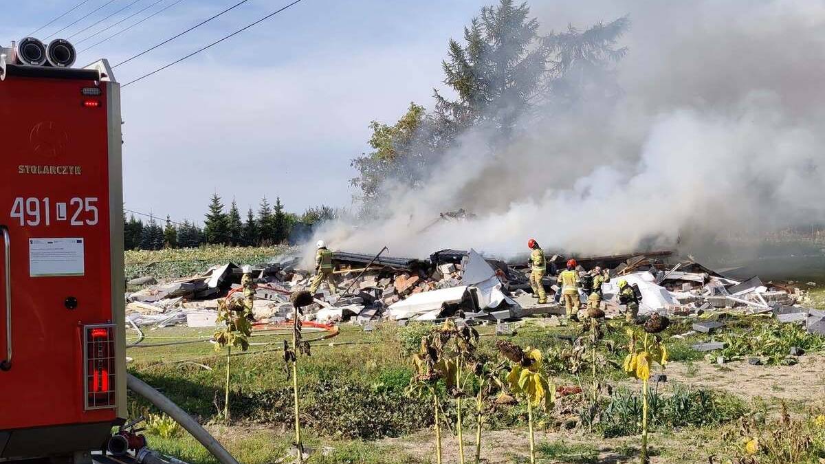 Wybuch domu jednorodzinnego. Pod gruzami znaleziono ciało 75-latka
