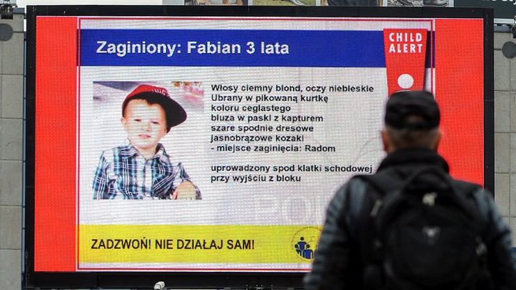 Zarzuty ws. porwania 3-letniego Fabiana. Policja nadal szuka chłopca