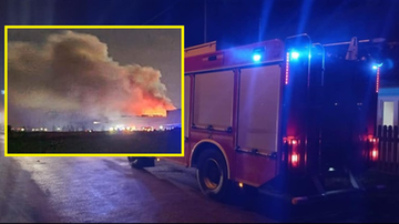 Pożar dużej piekarni na Mazowszu. Ewakuowano 200 osób
