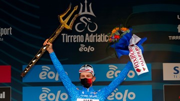 Tirreno-Adriatico: Tadej Pogacar wygrał wyścig, ostatni etap dla Wouta van Aerta