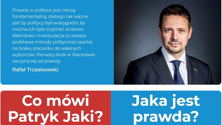 Trzaskowski uruchomił stronę internetową. Chce walczyć "o politykę opartą na faktach"