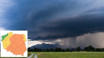 IMGW wydało ostrzeżenia przed burzami i gradem. Alerty drugiego stopnia dla 14 województw