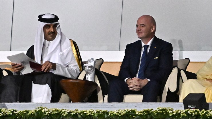 Tamim bin Hamad Al Thani i Gianni Infantino 
