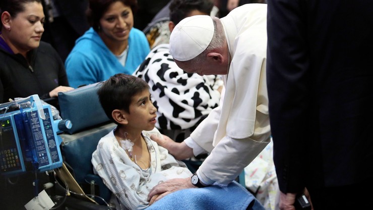 Papież odwiedził chore dzieci w Meksyku. Wzruszająca wizyta