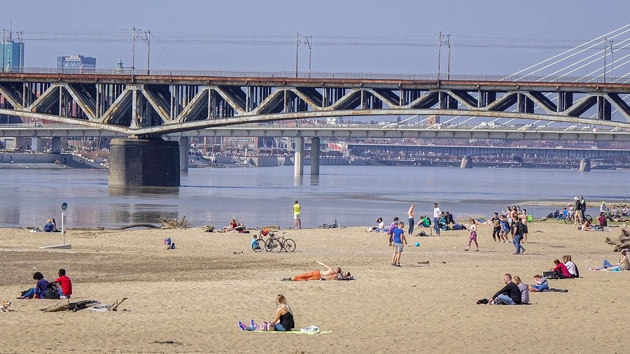 Plaża nad Wisłą w Warszawie. Fot. Jacek / TwojaPogoda.pl