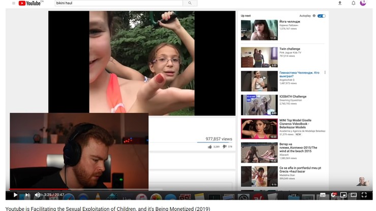 Vloger opisał, jak pedofile wykorzystują YouTube do wymiany treści.  Serwis usunął wiele kont