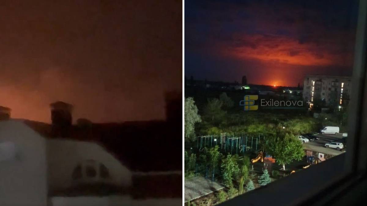 Niespokojna noc na Krymie, elektrownia w ogniu dronów. "Uderzenia co 10-15 minut"