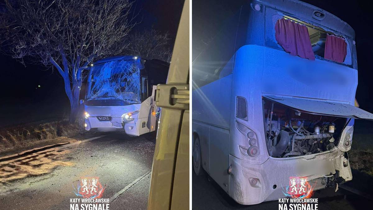 Autobusy zderzyły się na Dolnym Śląsku. Wiozły pracowników, są ranni