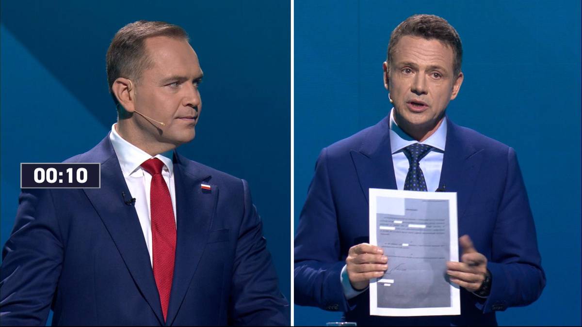 Trzaskowski pokazał oświadczenie Nawrockiego. Doszło do spięcia