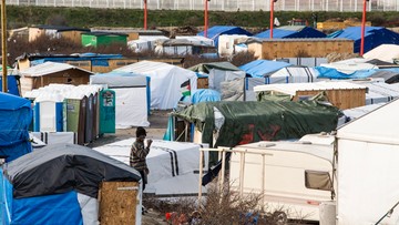 Jude Law z wizytą w obozie dla uchodźców w Calais