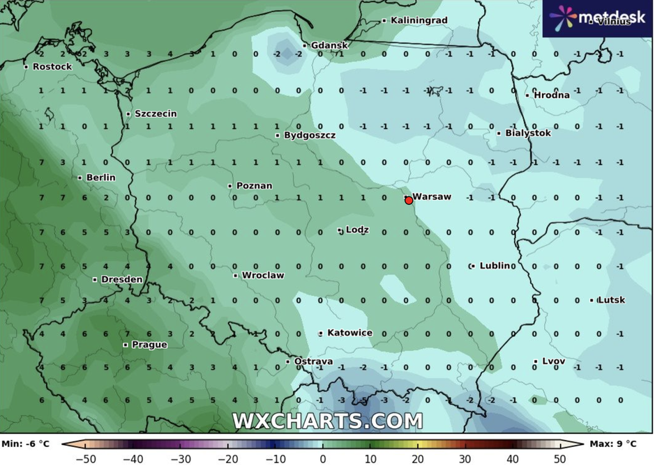 Prognoza pogody na sobotę