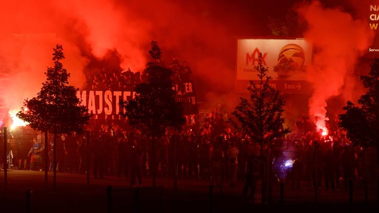 Kibice Lecha Poznań świętowali zdobycie mistrzostwa Polski