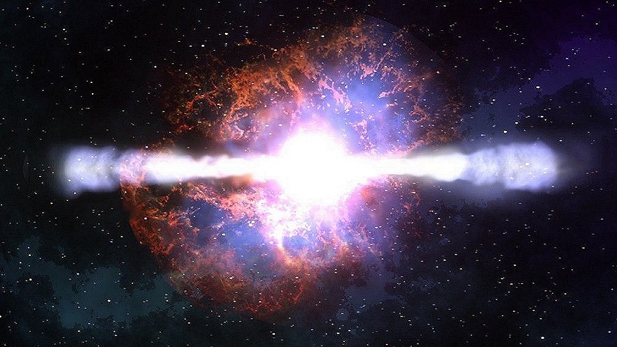 Artystyczna wizja eksplozji supernowej. Fot. NASA-JPL / Casey Kazan.