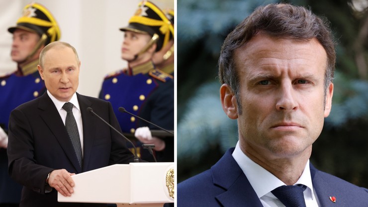 Emmanuel Macron o rozmowach z Władimirem Putinem: Zrobię to, kiedy będzie to potrzebne