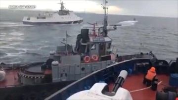 Ukraina: jest nagranie z taranowania ukraińskiego holownika przez rosyjski okręt [WIDEO]